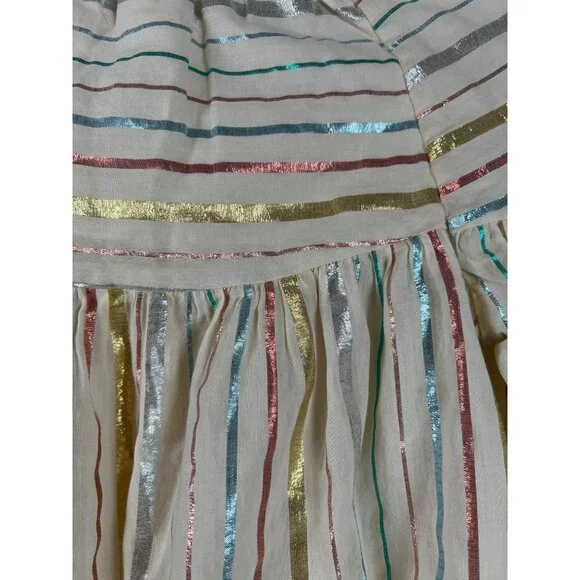 Peek Embroidered Metallic Striped Top - Picture 6 of 10